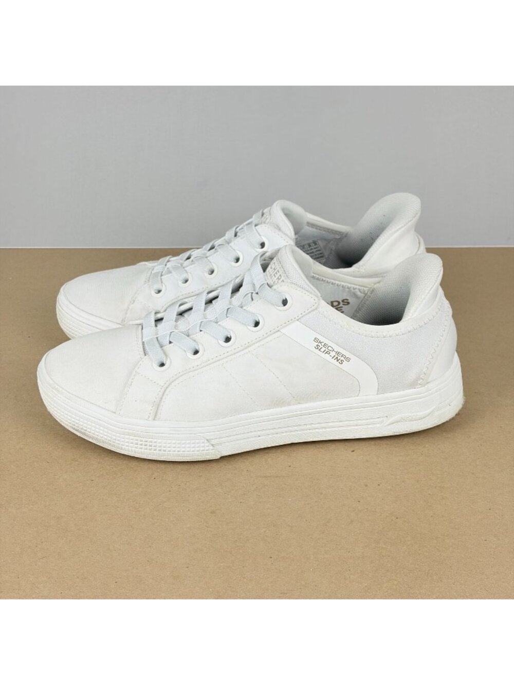 Skechers Slip-Ins Arch Fit Arcade Casual Sneakers Mens 8 White Handsfree